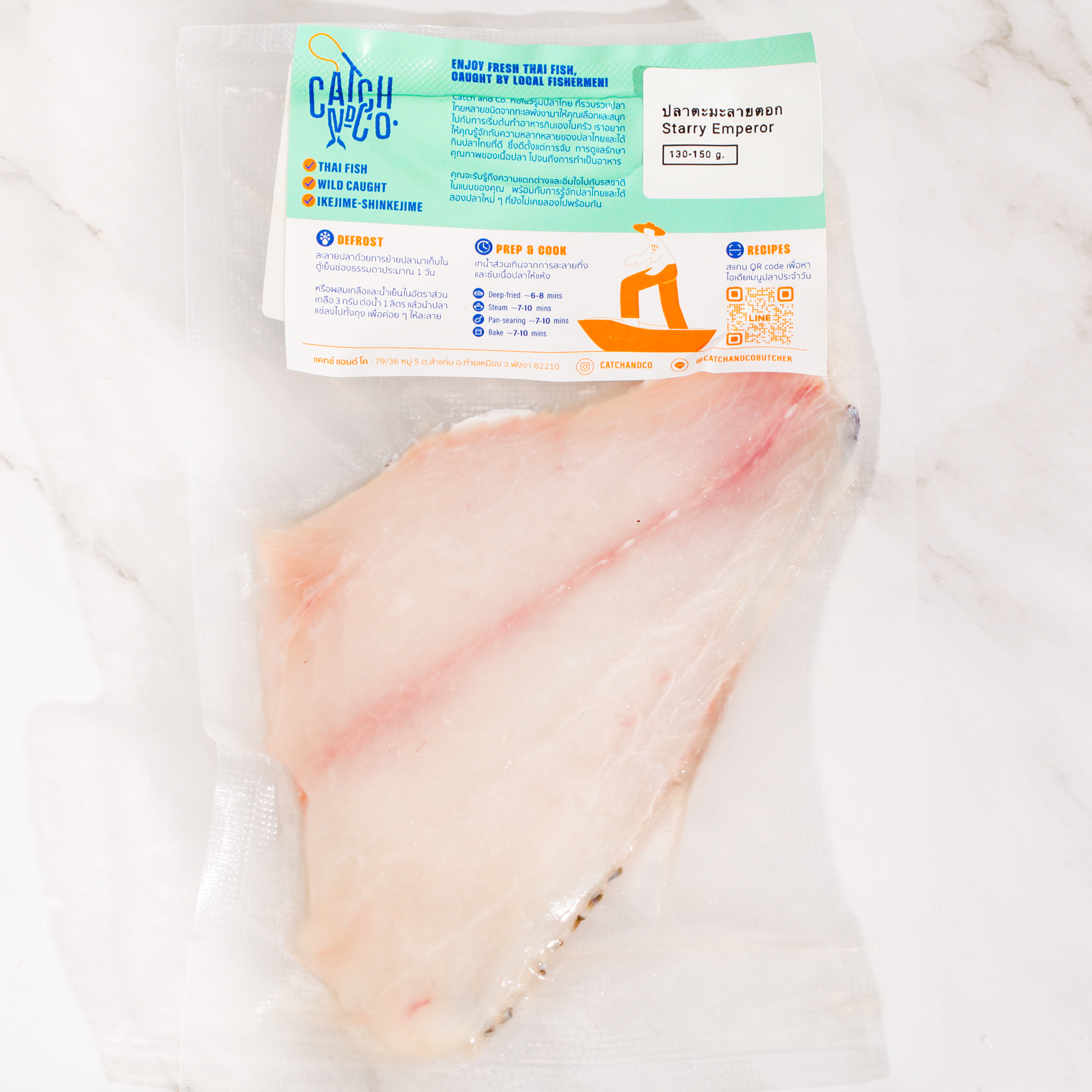 Wild Starry Emperor Fish Fillet (130-150g)